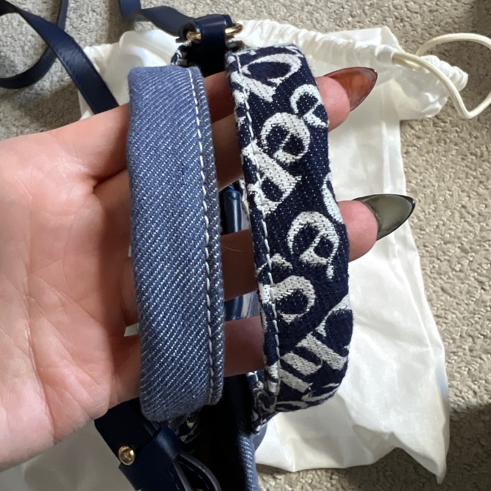 See By Chloe Denim Blue Mini Laetizia Tote Bag - Picture 6 of 13